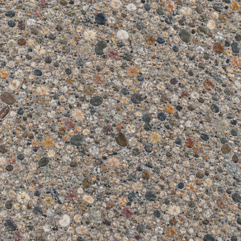 Exposed aggregate concrete texture