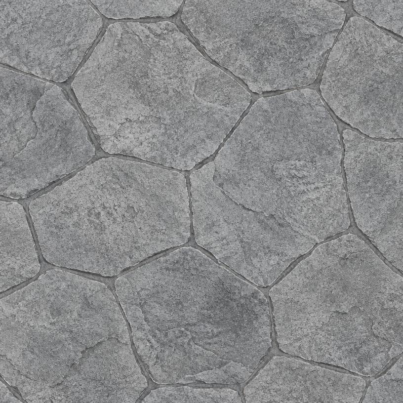 Stamped stone-pattern concrete texture
